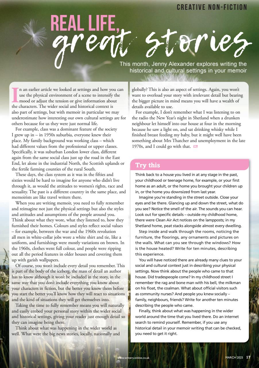 Writing Magazine Preview Pages