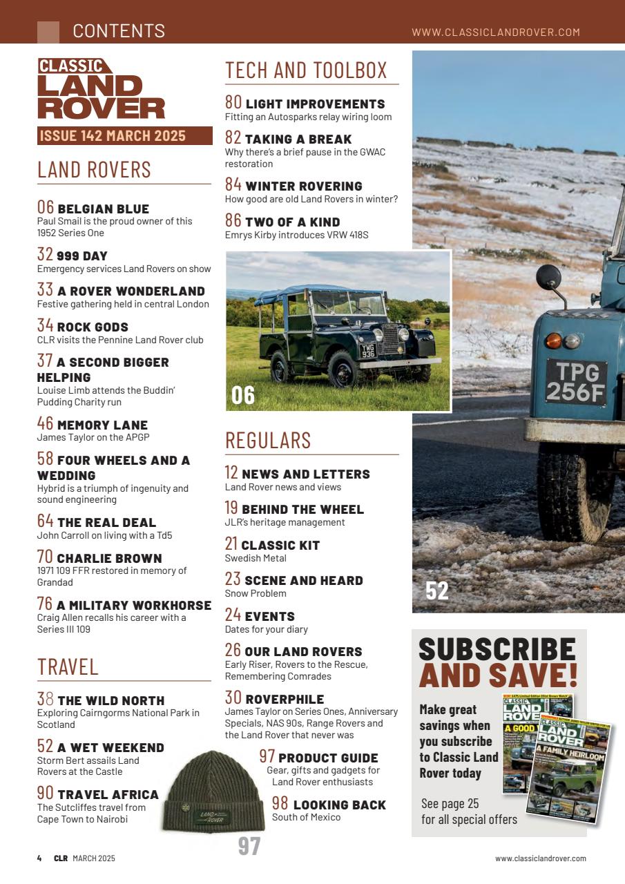 Classic Land Rover Magazine Preview Pages