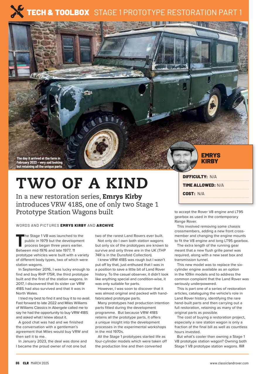 Classic Land Rover Magazine Preview Pages