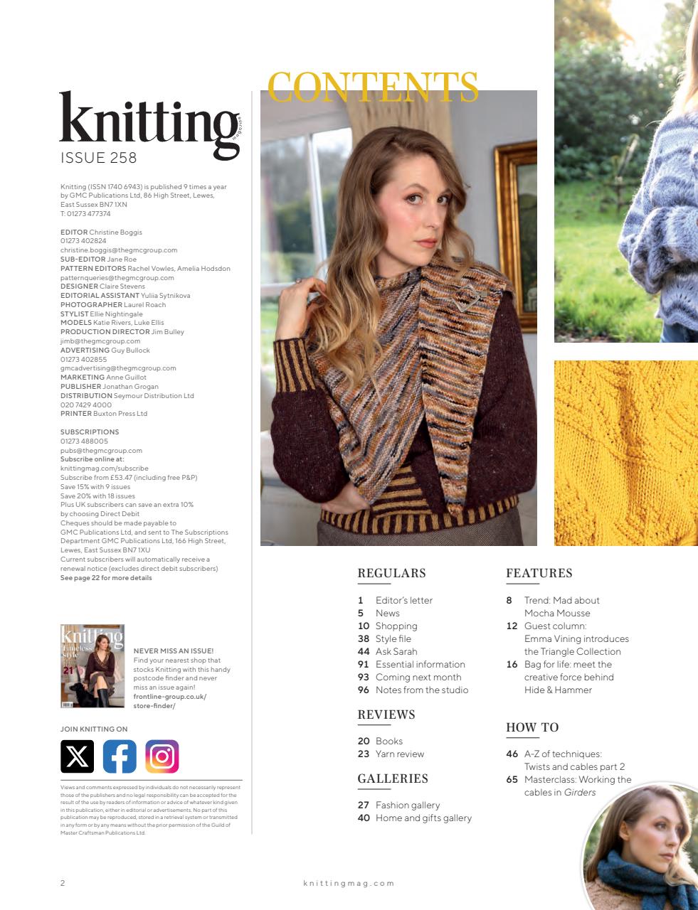 Knitting Preview Pages