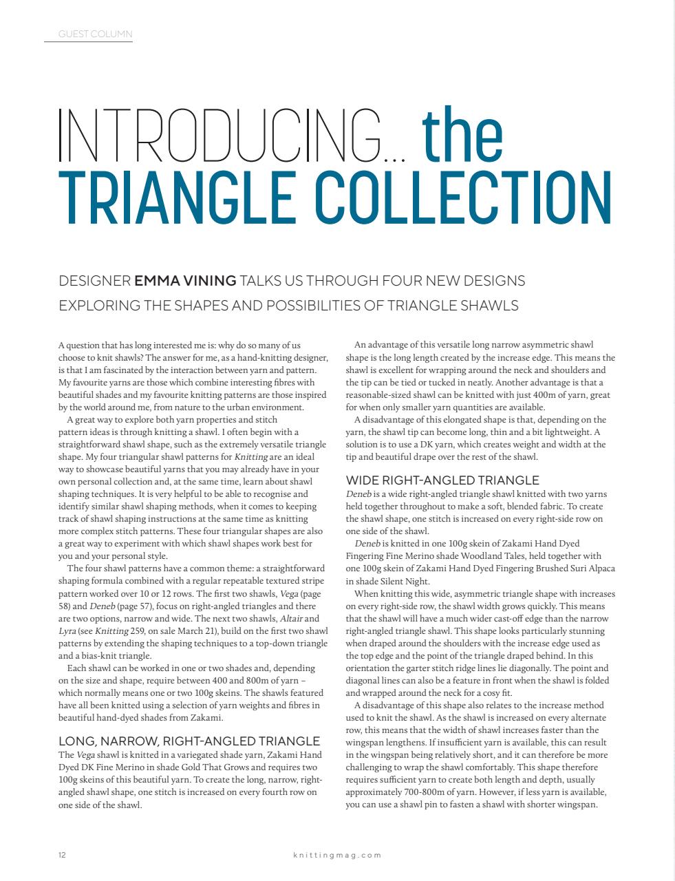 Knitting Preview Pages