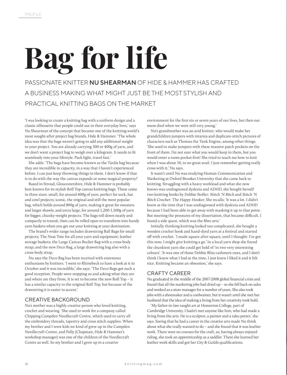 Knitting Preview Pages