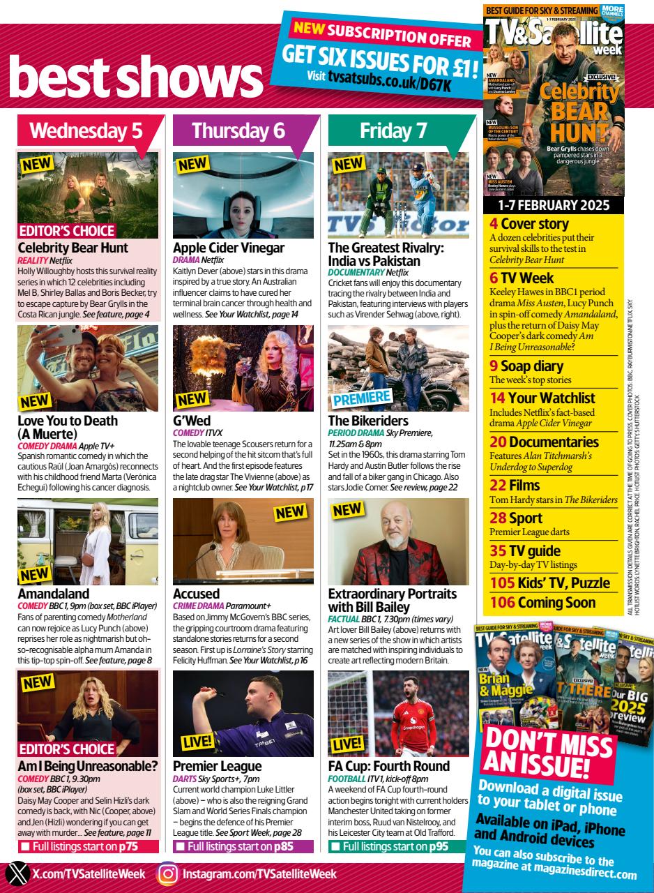 TV & Satellite Week Preview Pages