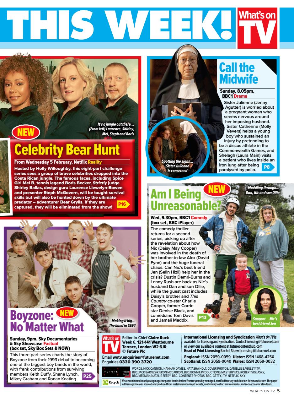 What's on TV Preview Pages