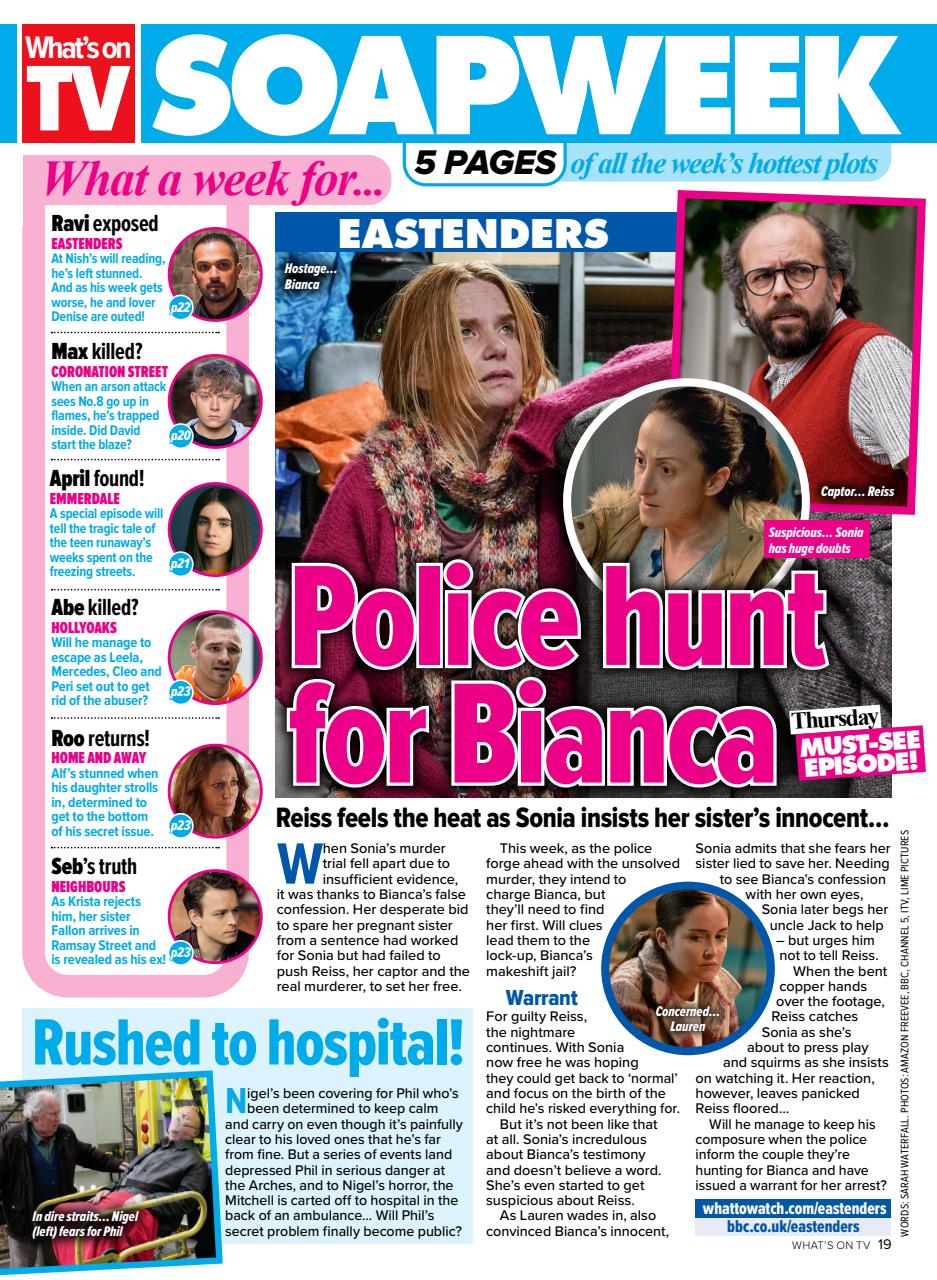 What's on TV Preview Pages