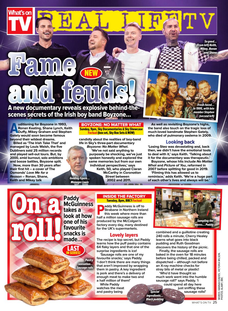 What's on TV Preview Pages