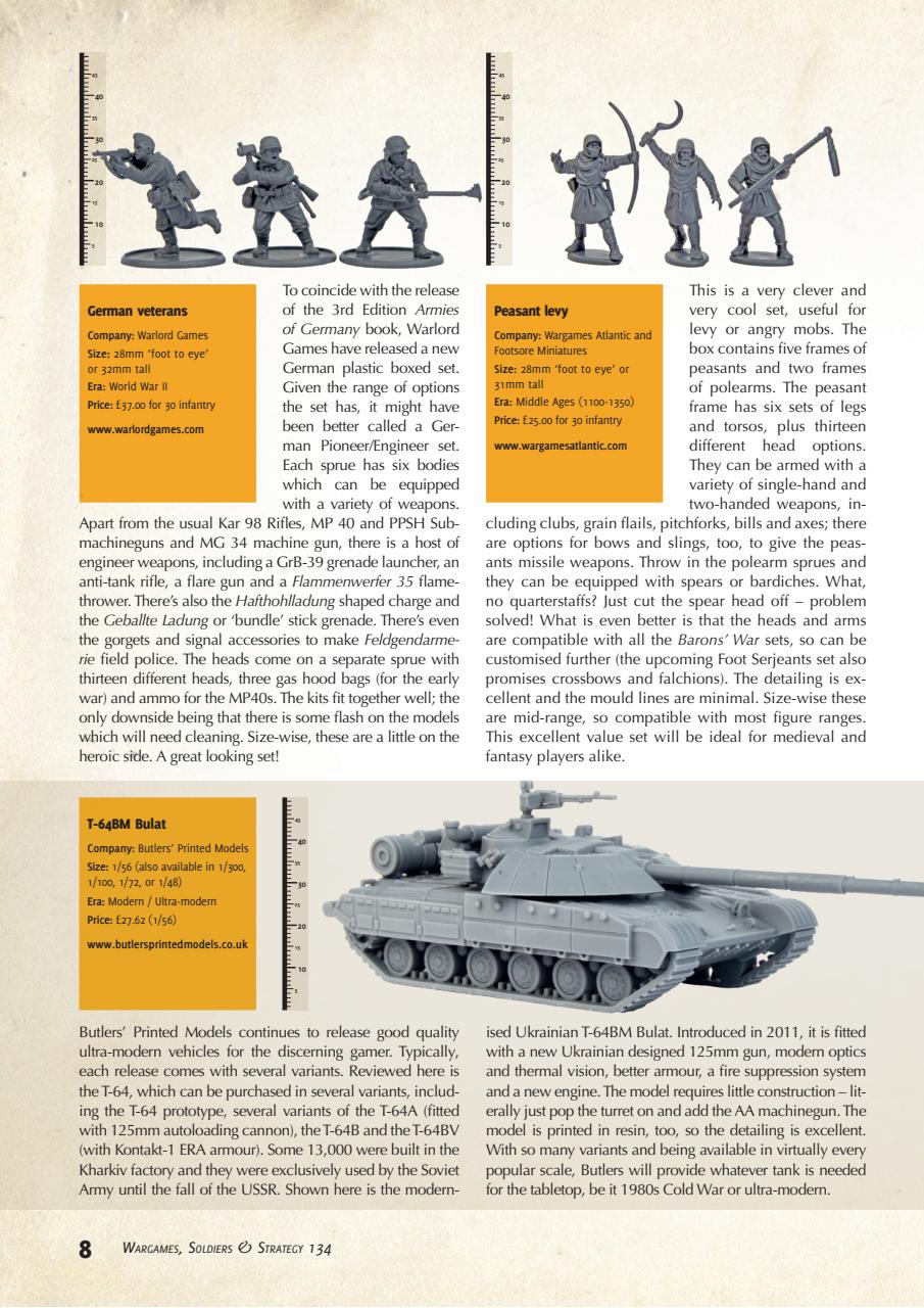 Wargames, Soldiers & Strategy Preview Pages