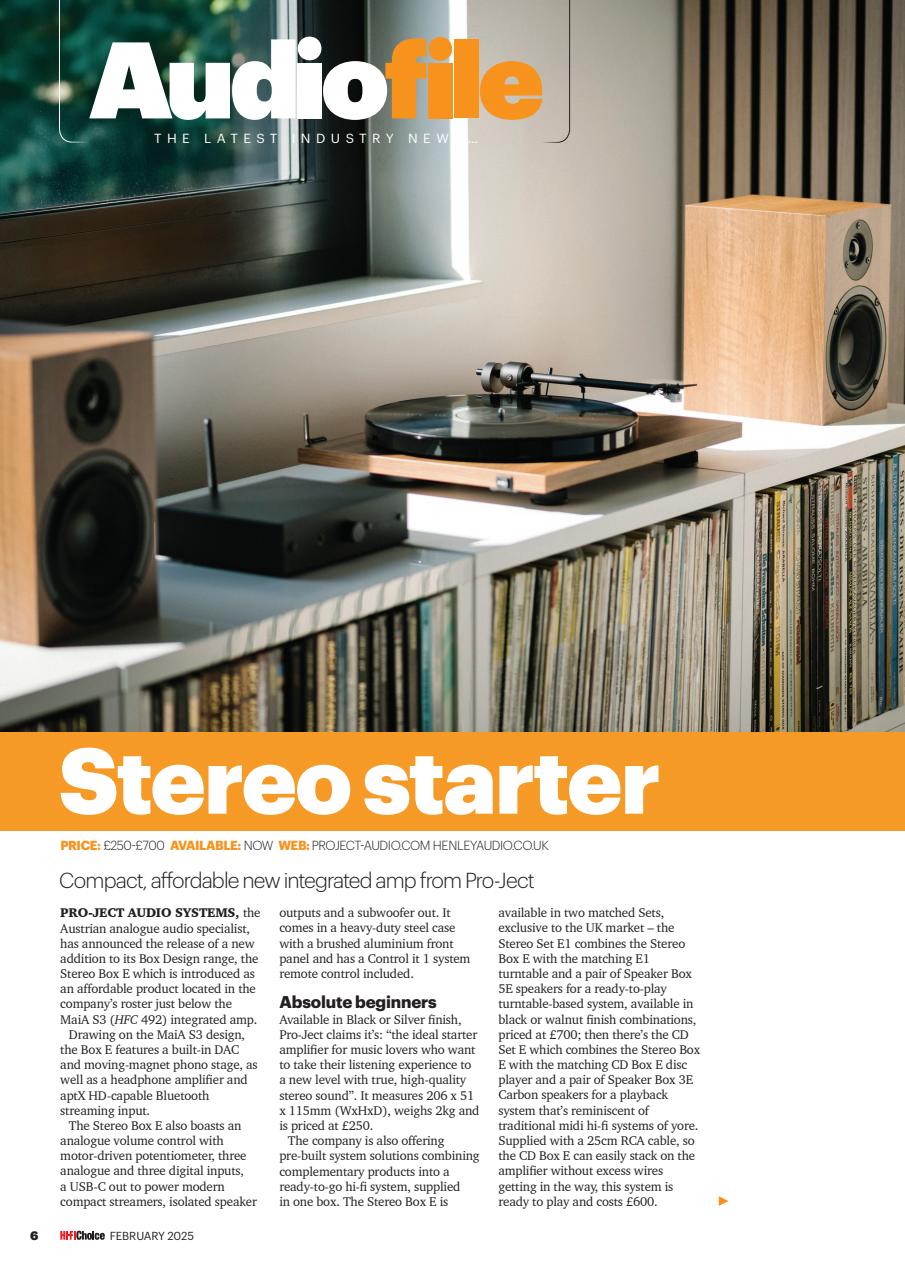 Hi-Fi Choice Preview Pages