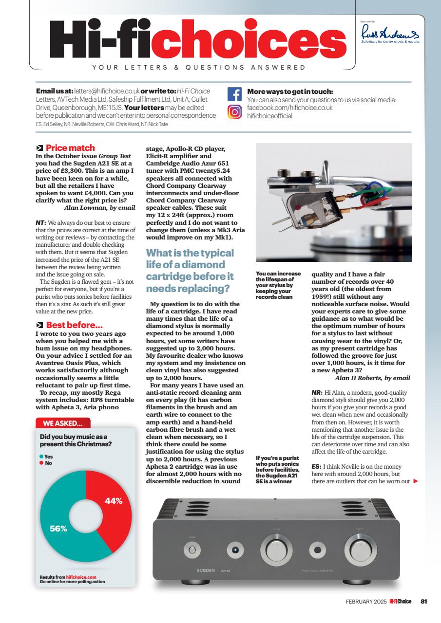 Hi-Fi Choice Preview Pages