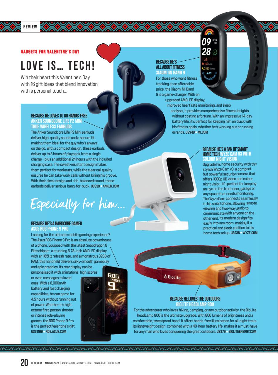 MSAFIRI – Kenya Airways Inflight Preview Pages