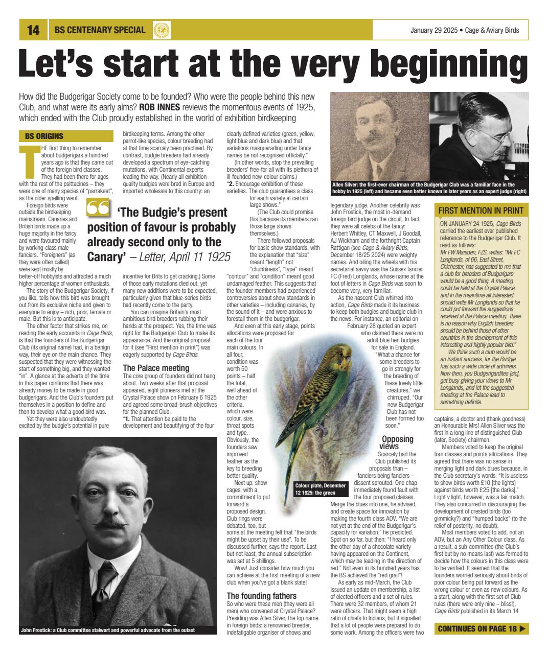 Cage & Aviary Birds Preview Pages