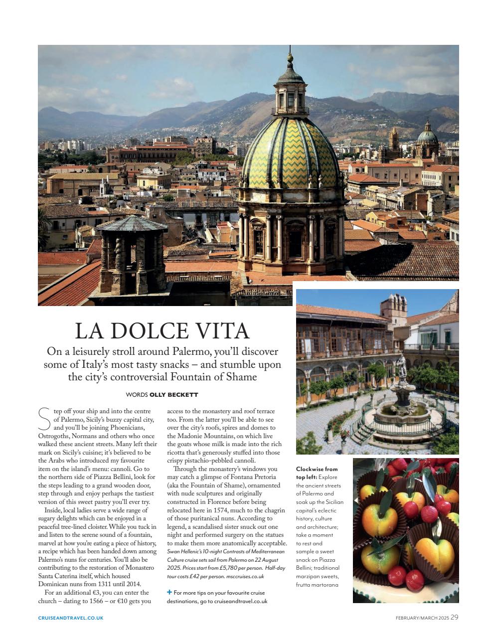 Cruise & Travel Preview Pages