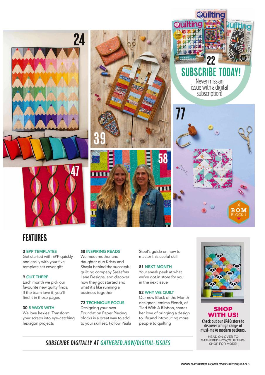 Love Patchwork & Quilting Preview Pages