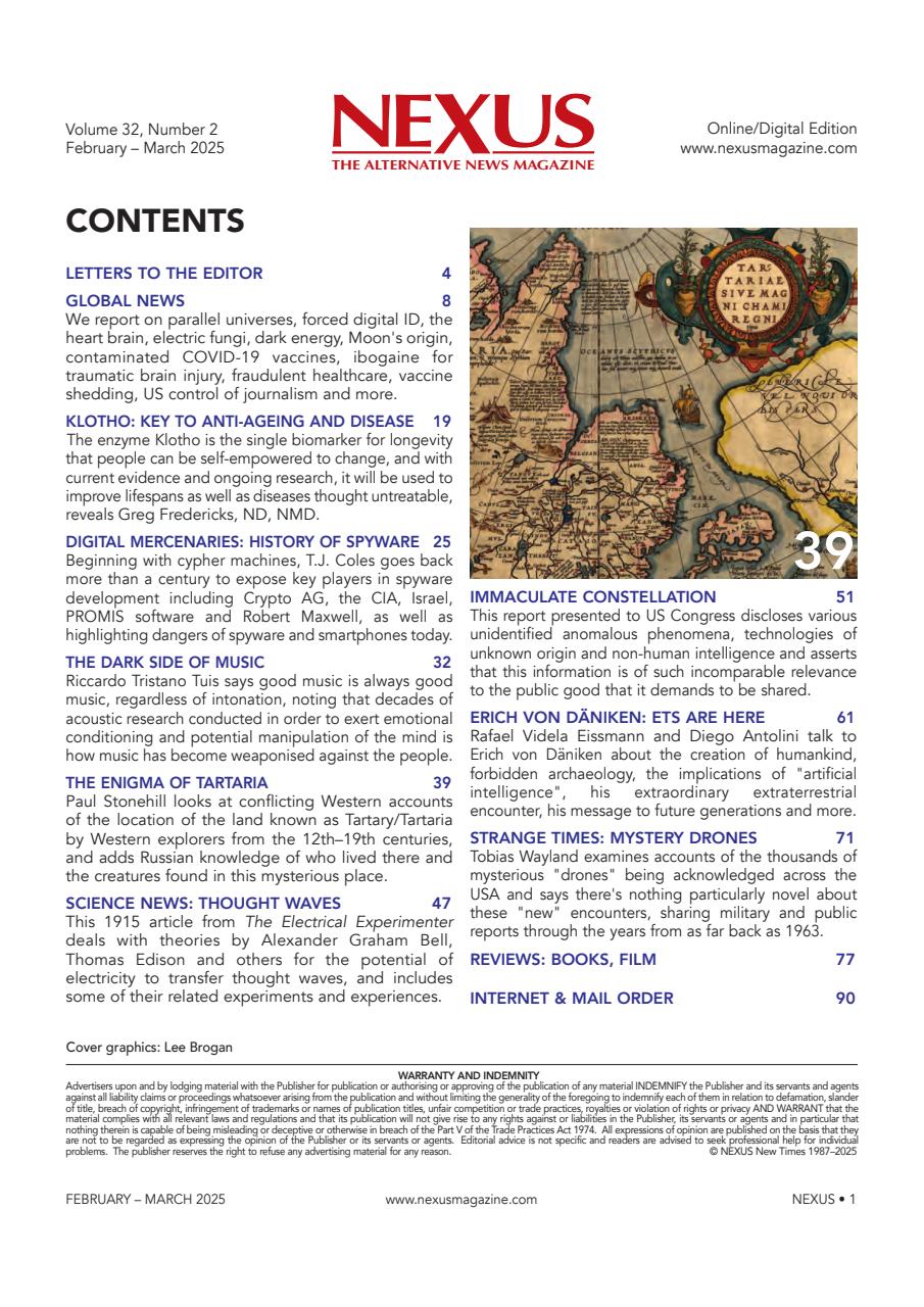 Nexus Magazine Preview Pages