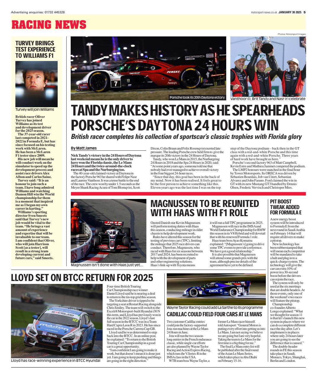 Motorsport News Preview Pages