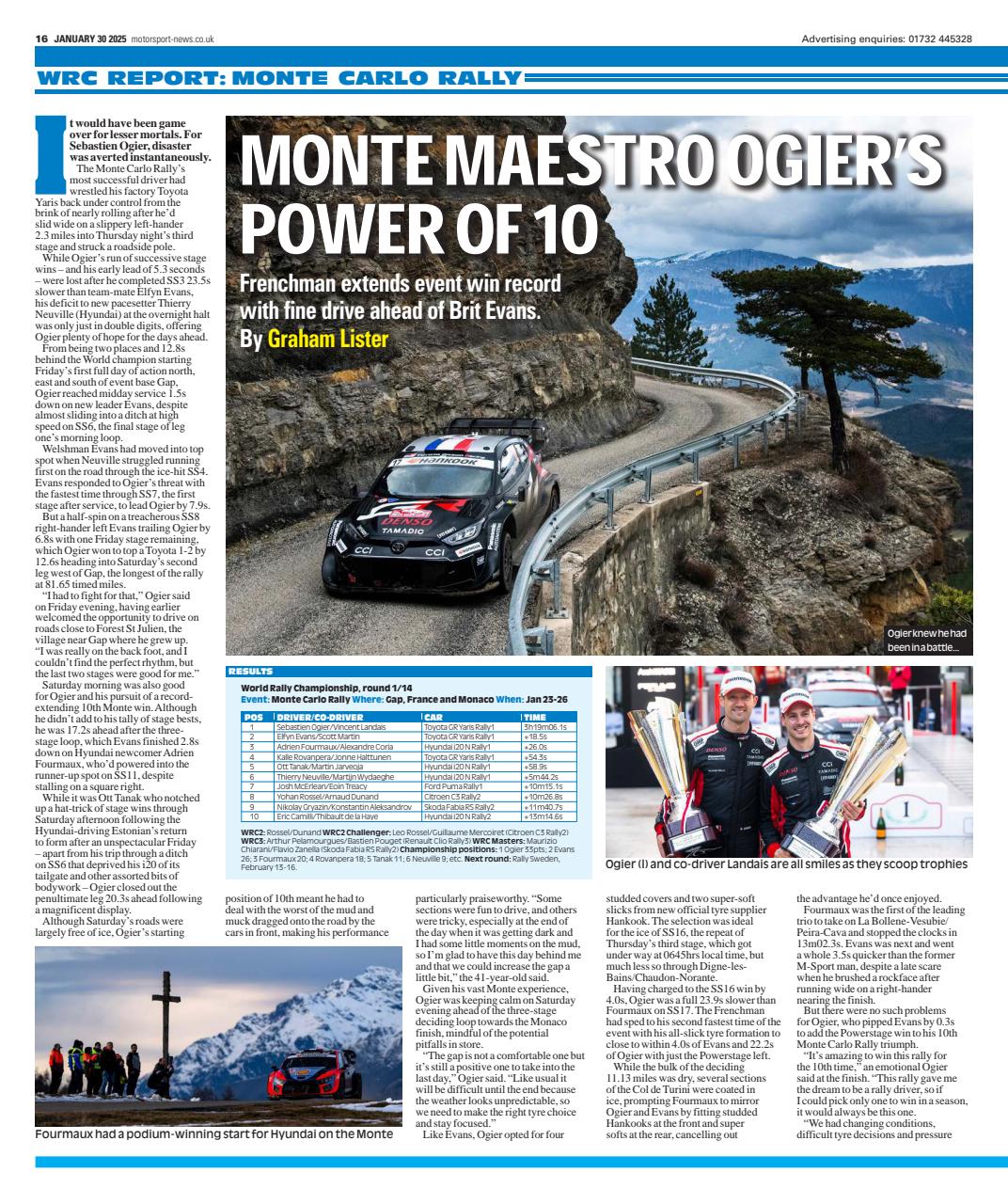 Motorsport News Preview Pages