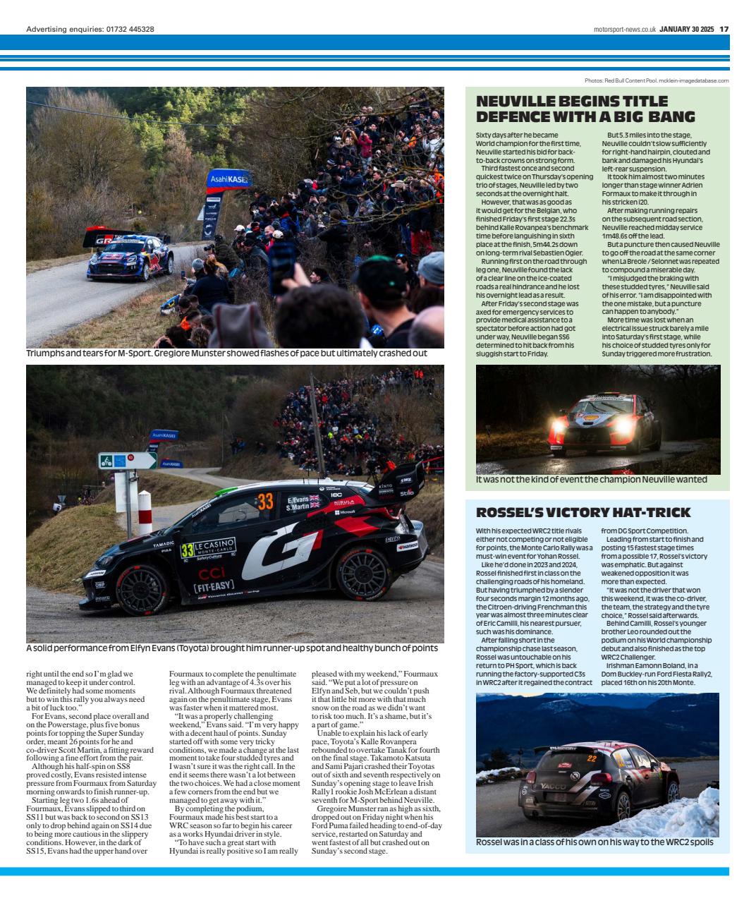 Motorsport News Preview Pages