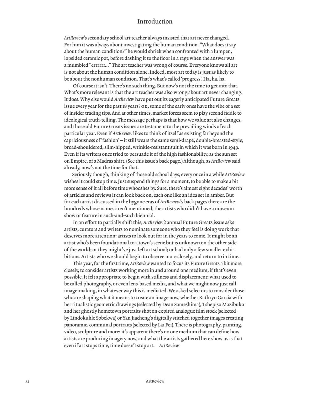 ArtReview Preview Pages