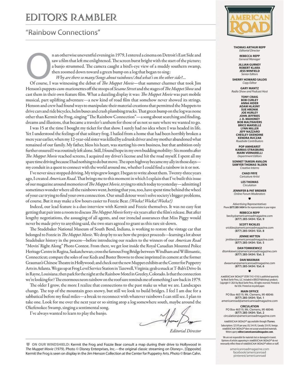 American Road Preview Pages