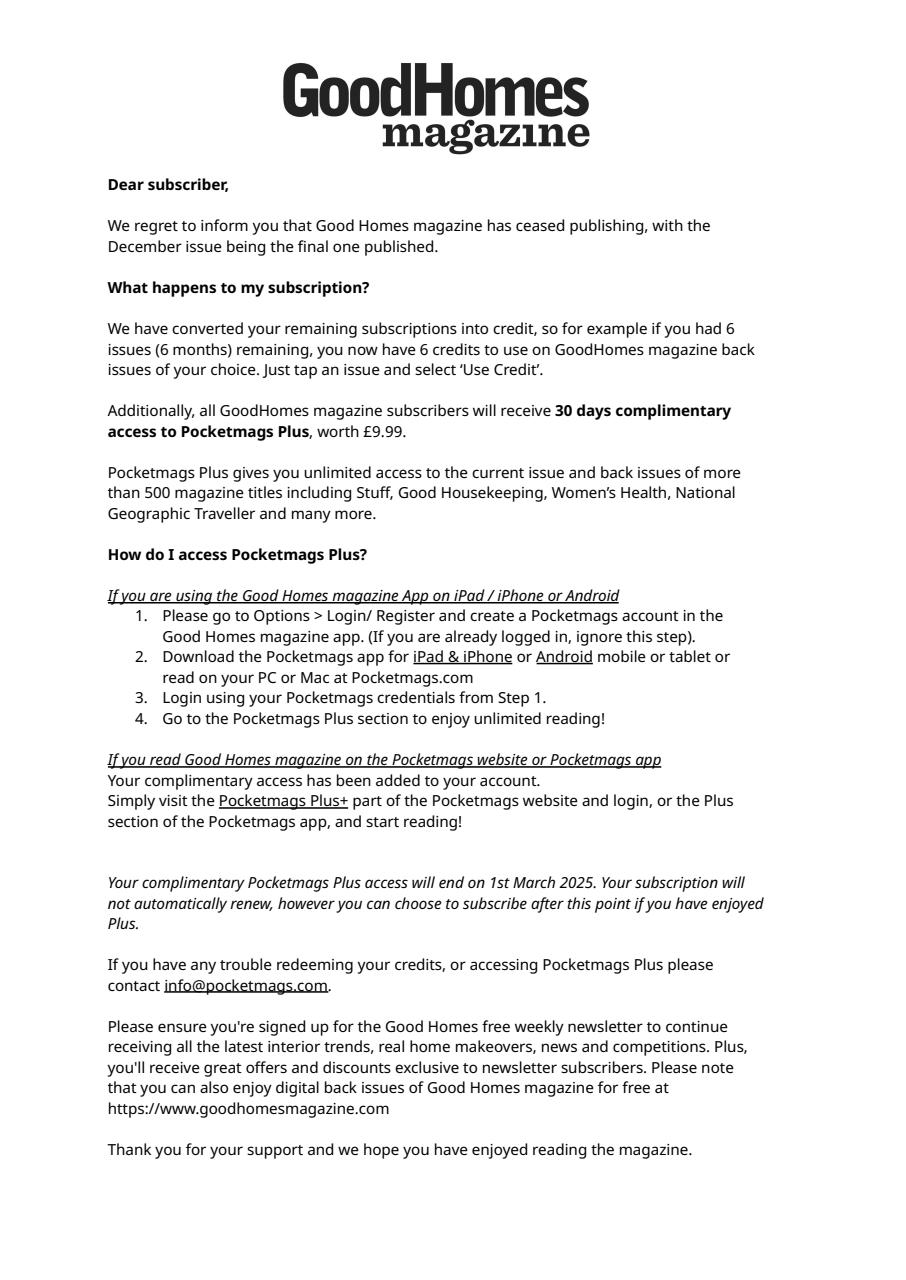 Good Homes Magazine Preview Pages