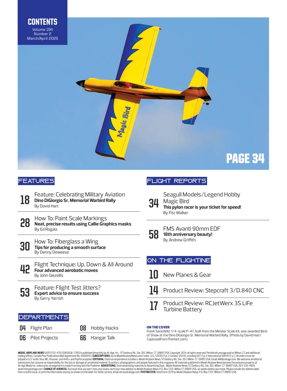 Model Airplane News Preview Pages