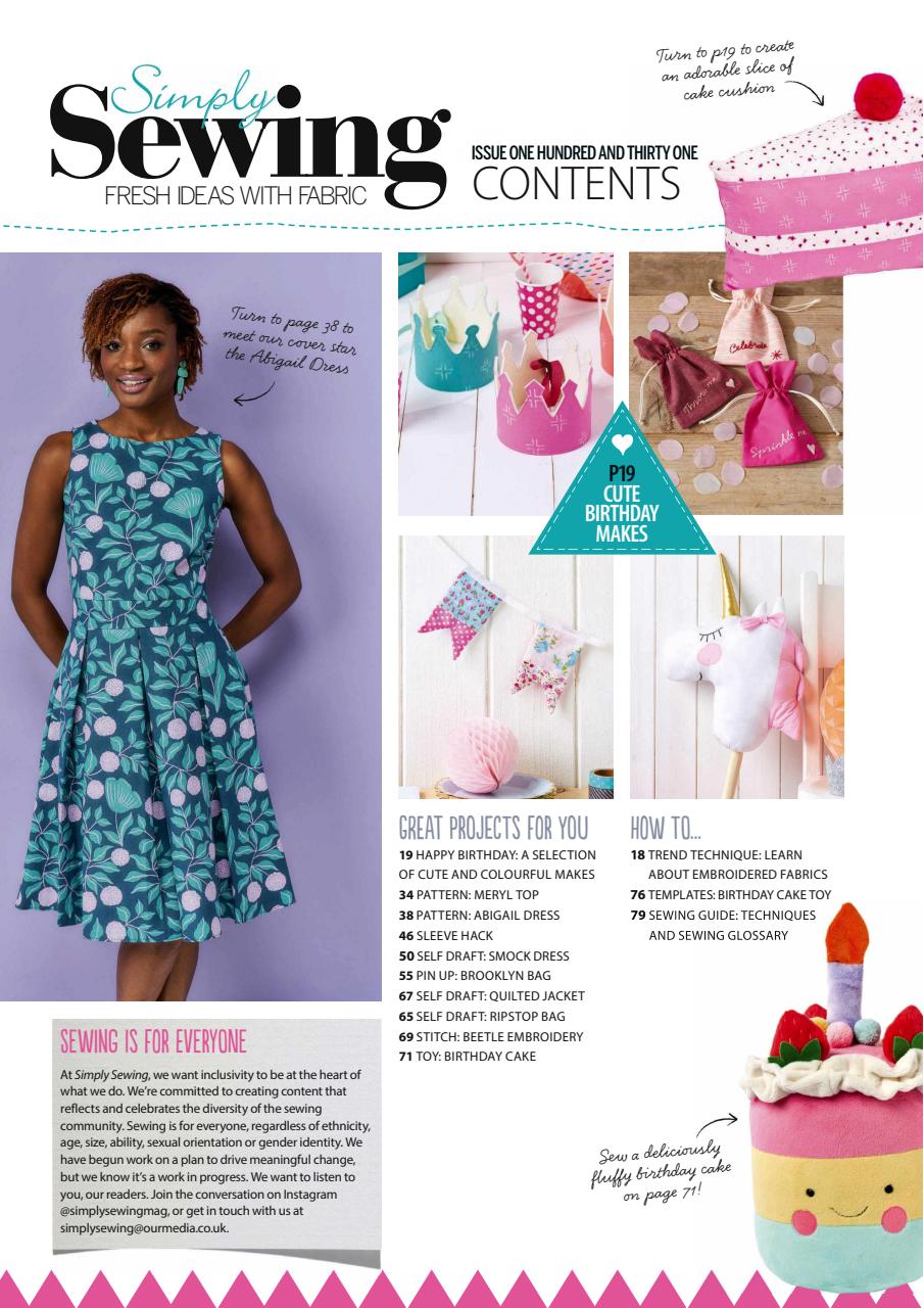 Simply Sewing Preview Pages