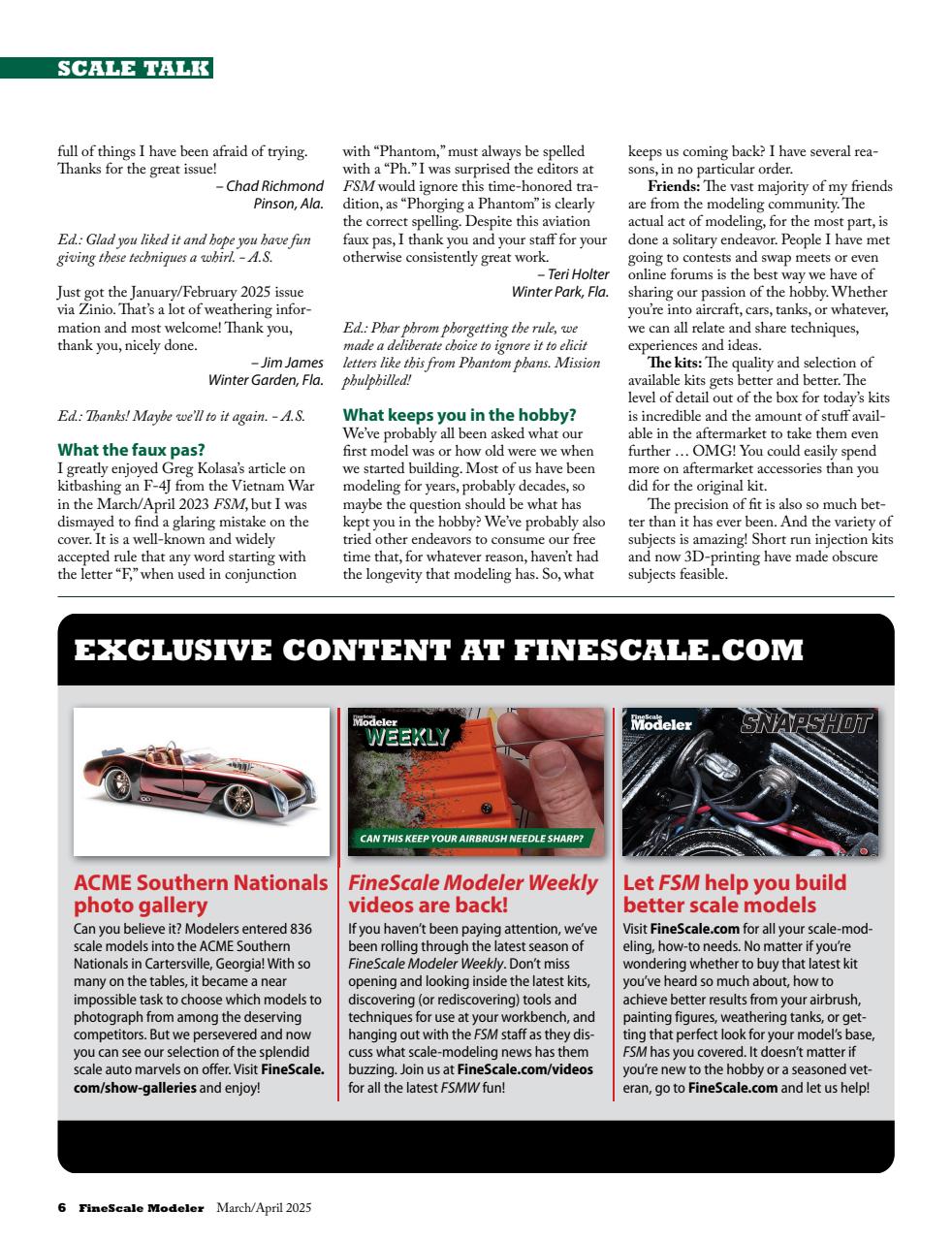 FineScale Modeler Preview Pages