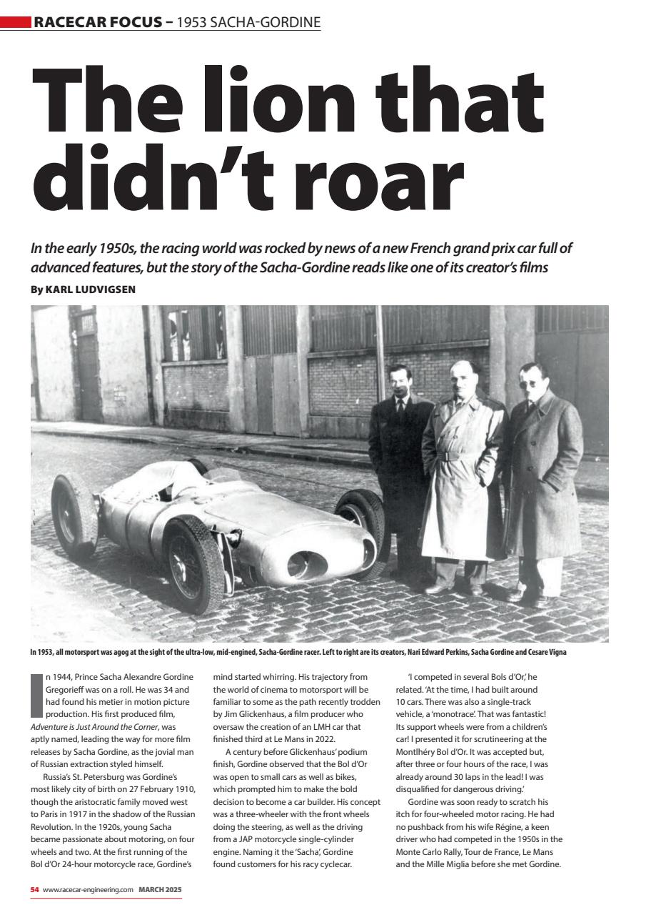 Racecar Engineering Preview Pages