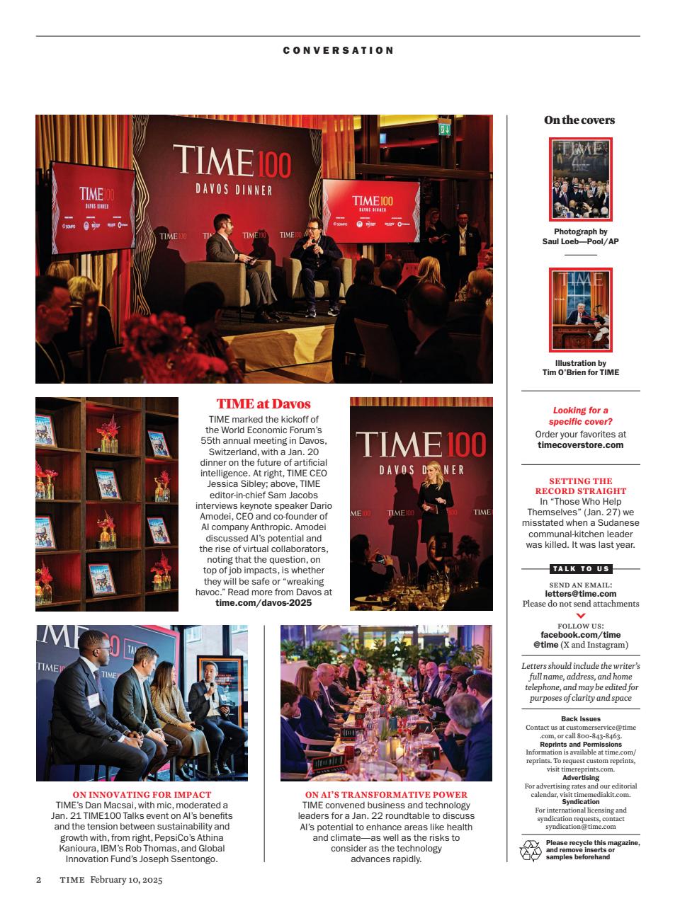 TIME Magazine Europe Preview Pages