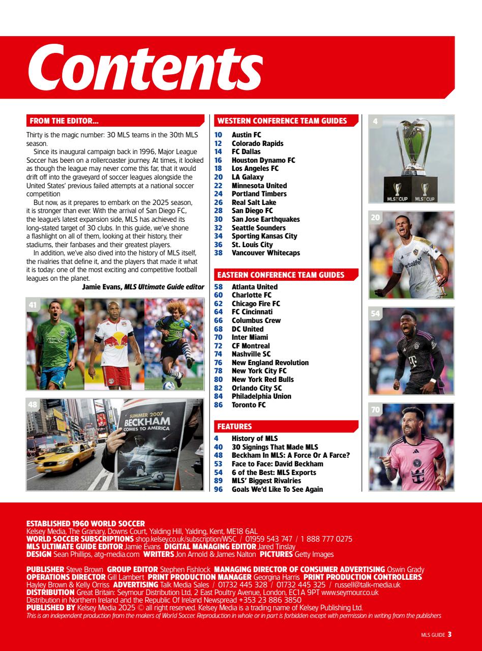 World Soccer Preview Pages