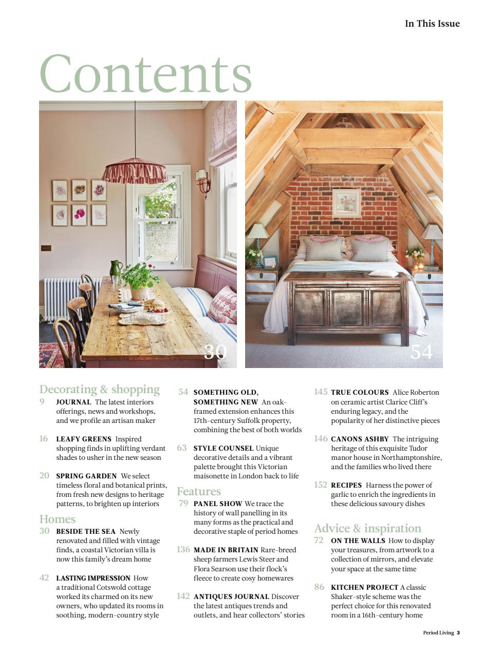 Period Living Magazine Preview Pages