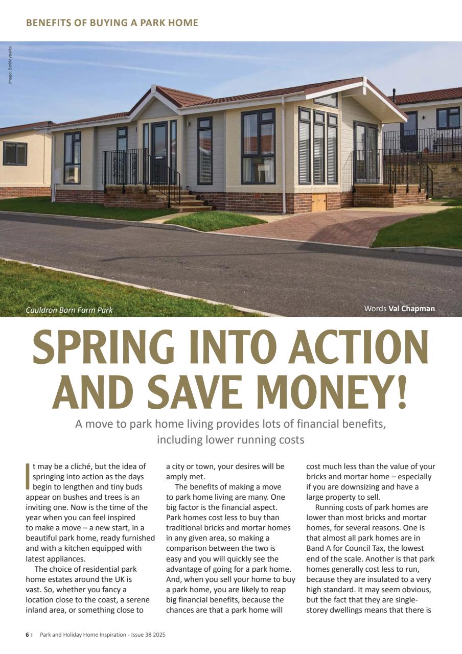 Park and Holiday Home Inspiration magazine Preview Pages