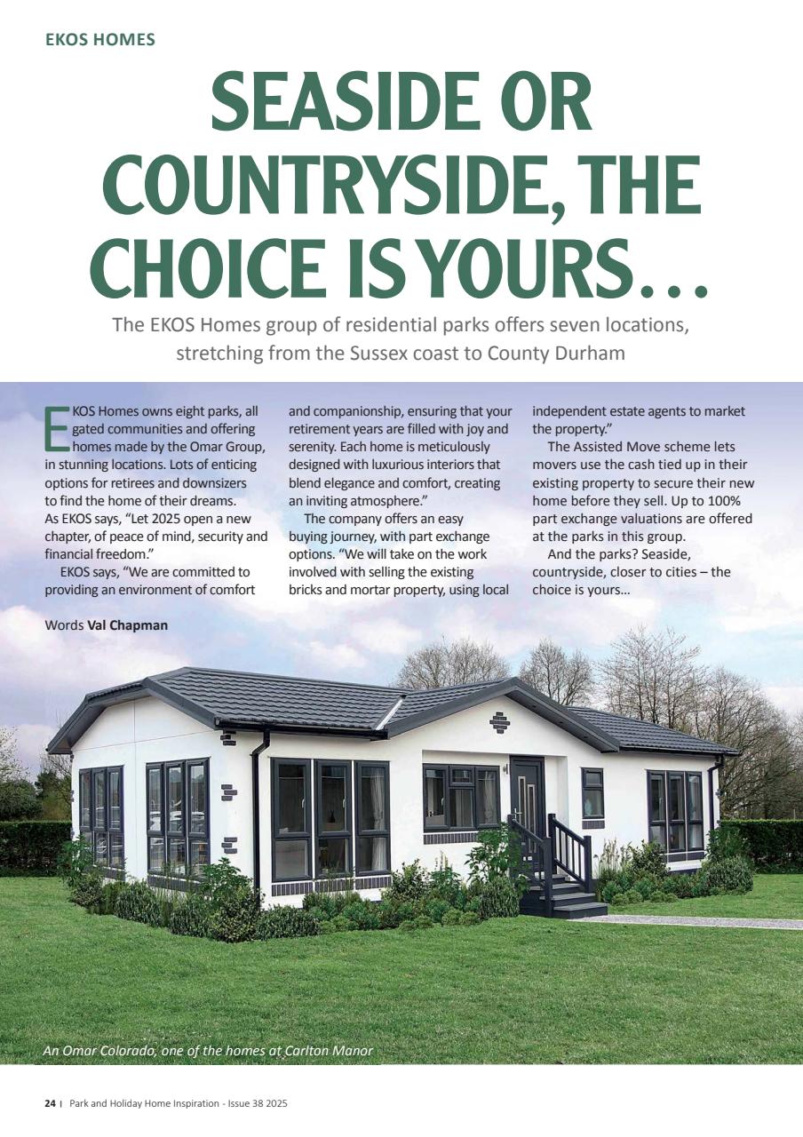 Park and Holiday Home Inspiration magazine Preview Pages