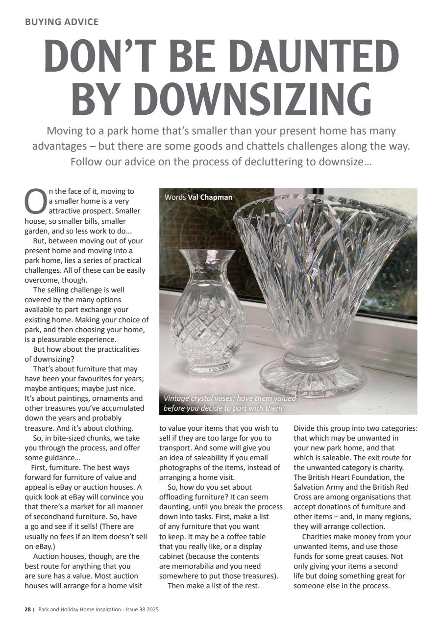 Park and Holiday Home Inspiration magazine Preview Pages