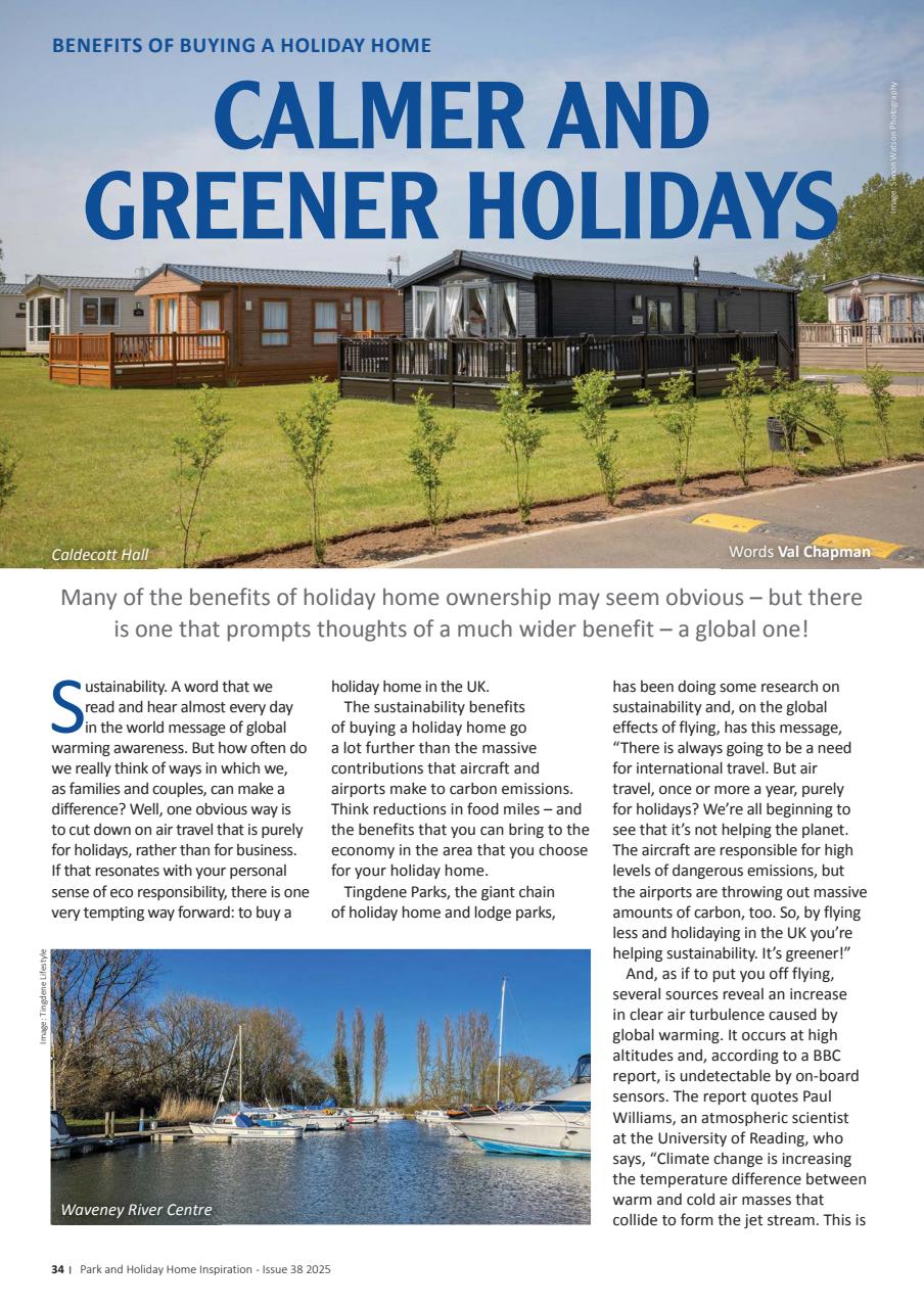 Park and Holiday Home Inspiration magazine Preview Pages