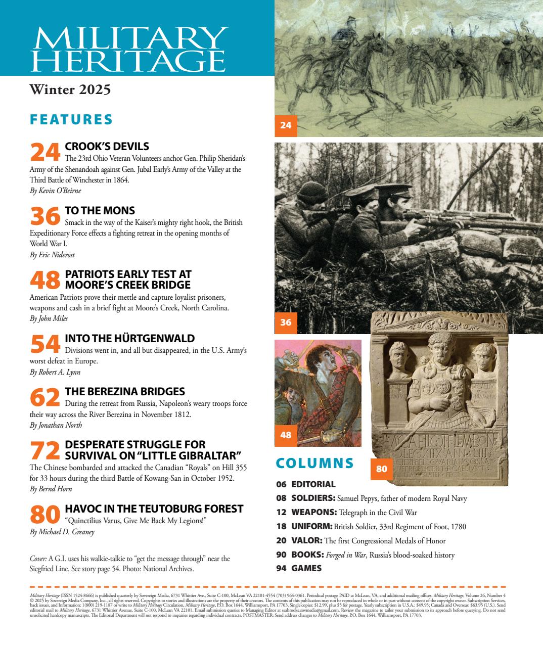 Military Heritage Preview Pages