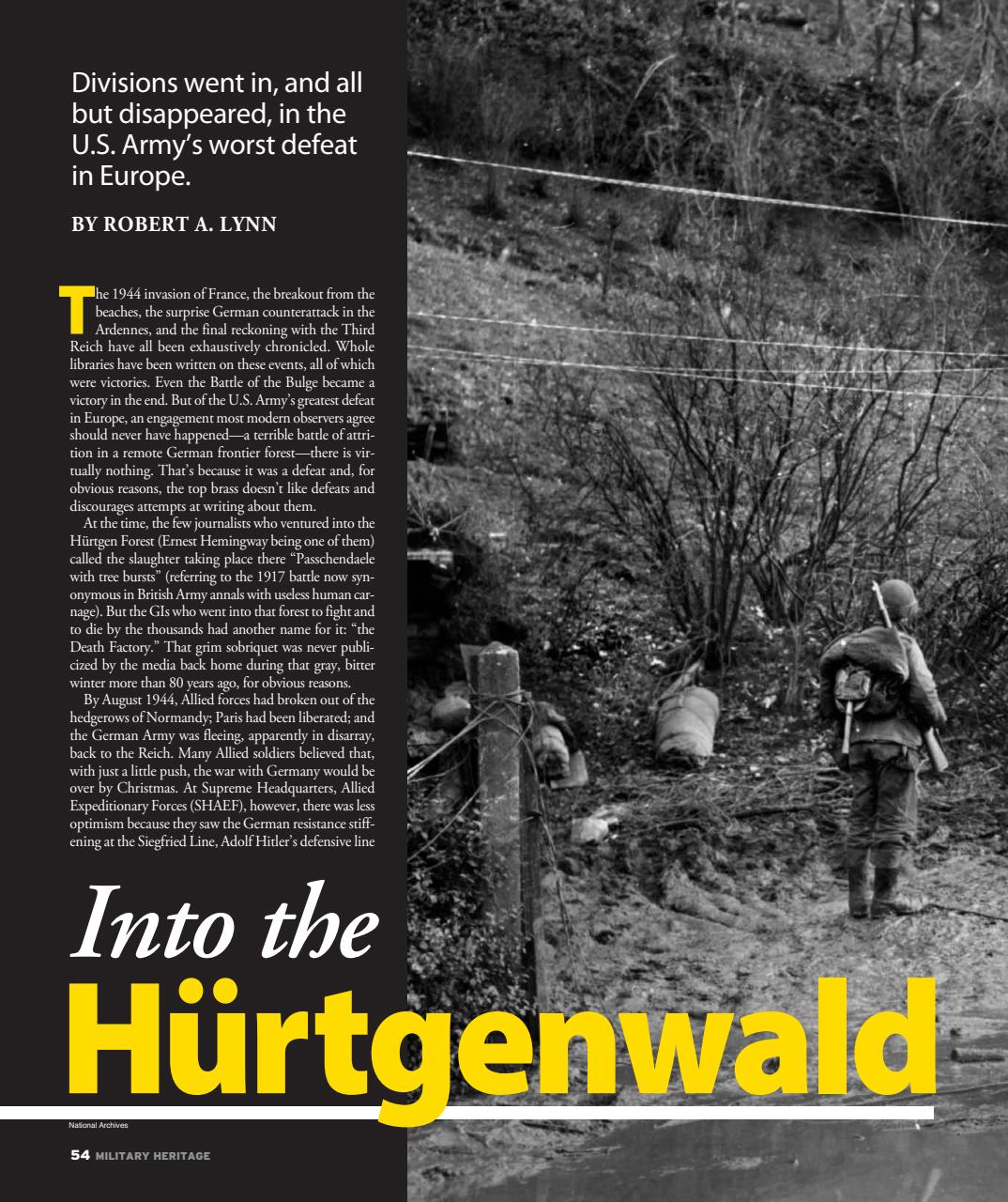 Military Heritage Preview Pages