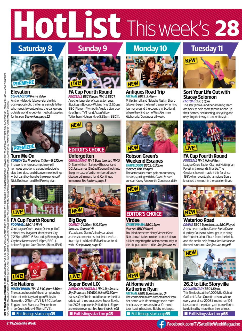 TV & Satellite Week Preview Pages