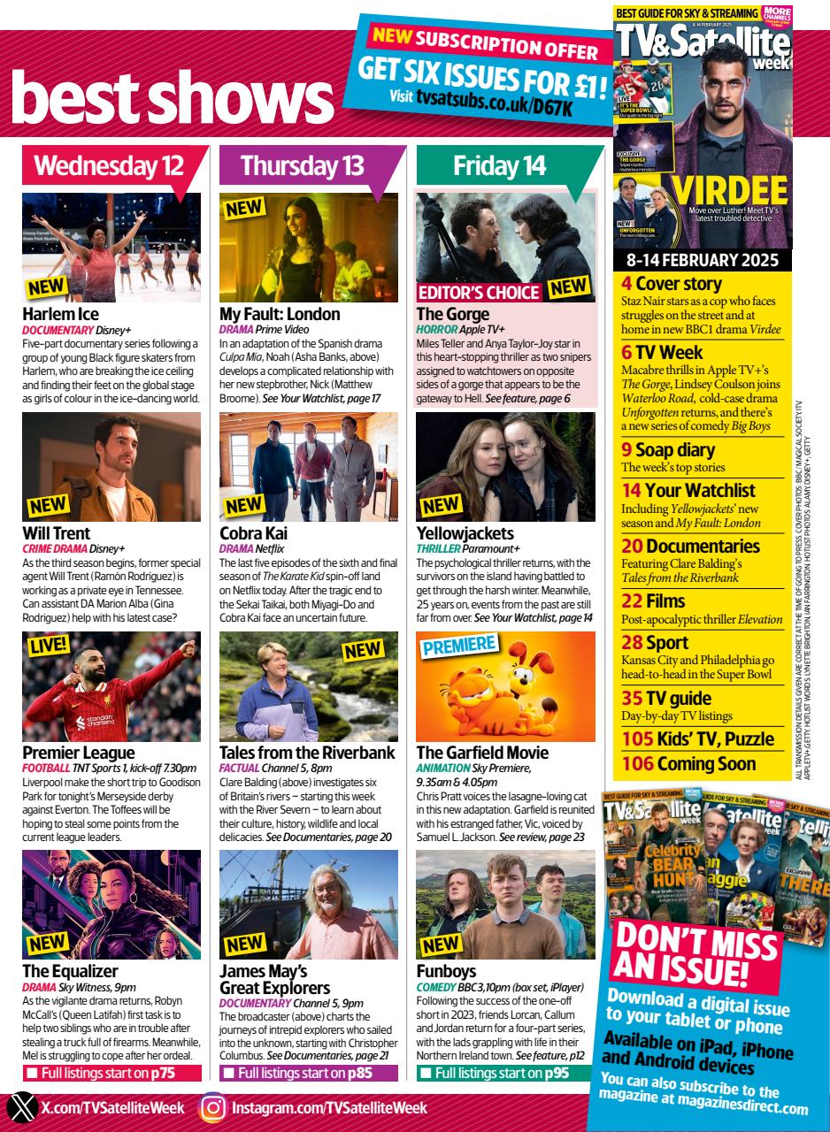 TV & Satellite Week Preview Pages