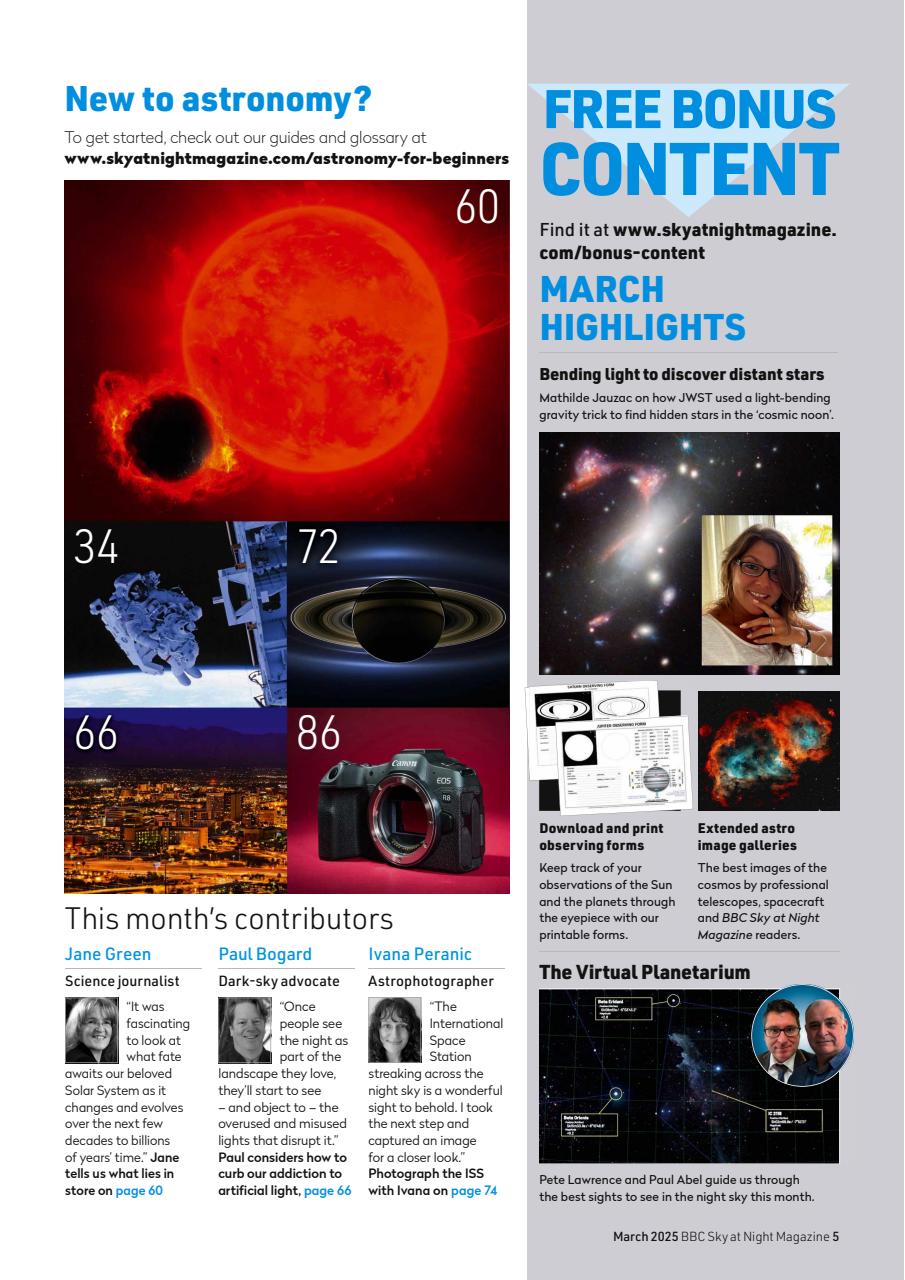 BBC Sky at Night Magazine Preview Pages