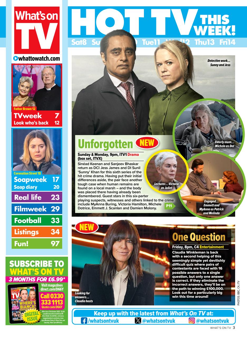 What's on TV Preview Pages