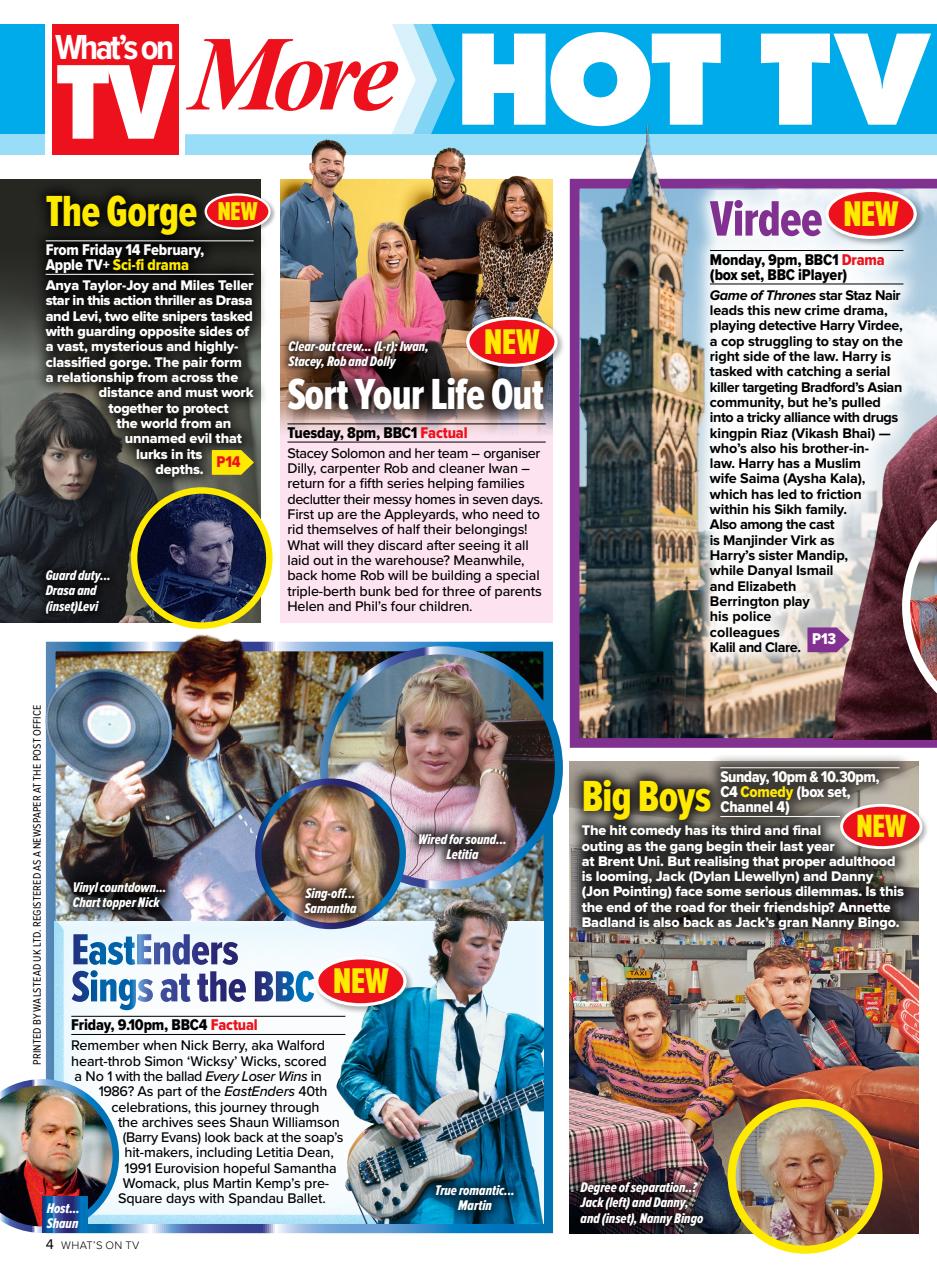 What's on TV Preview Pages