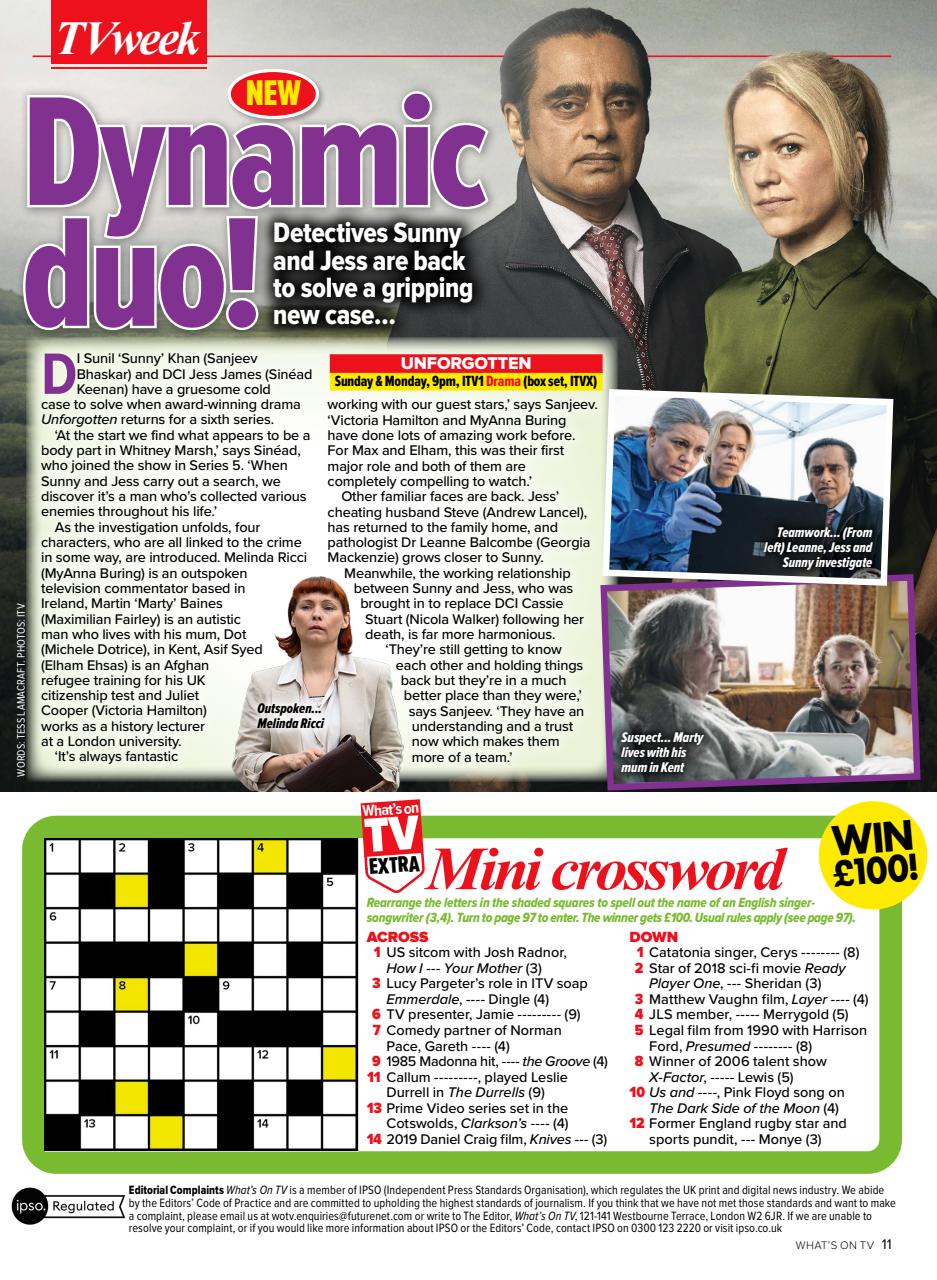 What's on TV Preview Pages