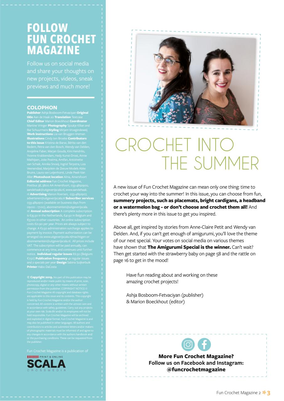 Fun Crochet Magazine Preview Pages