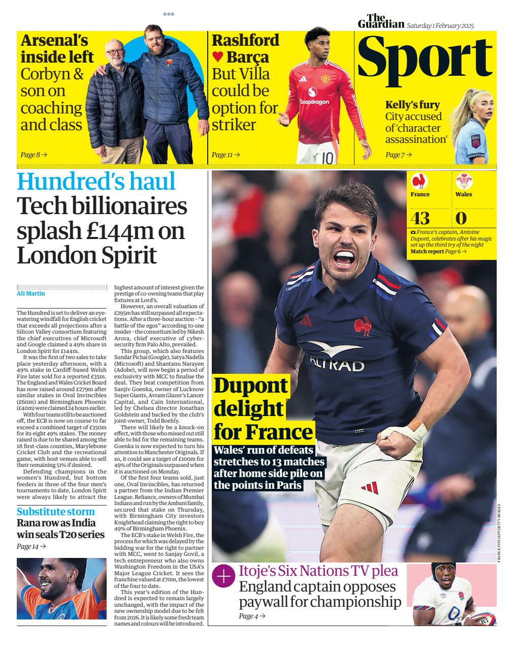 The Guardian Newspaper Preview Pages