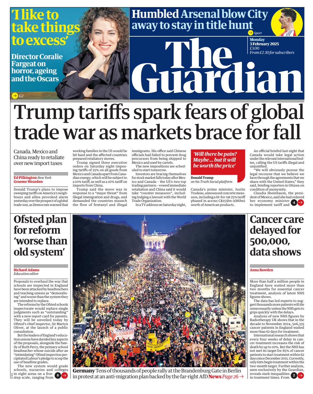 The Guardian Newspaper Preview Pages