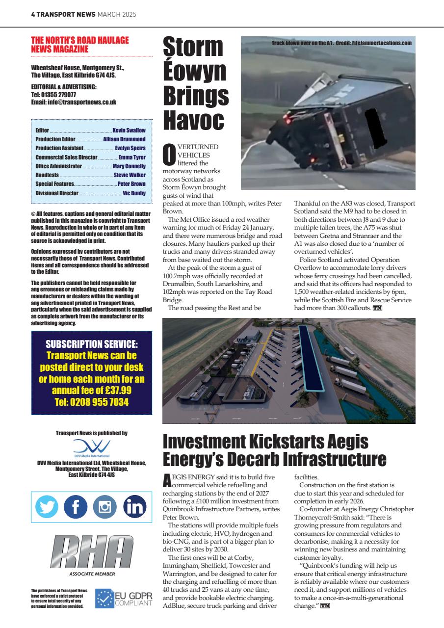 Transport News Preview Pages