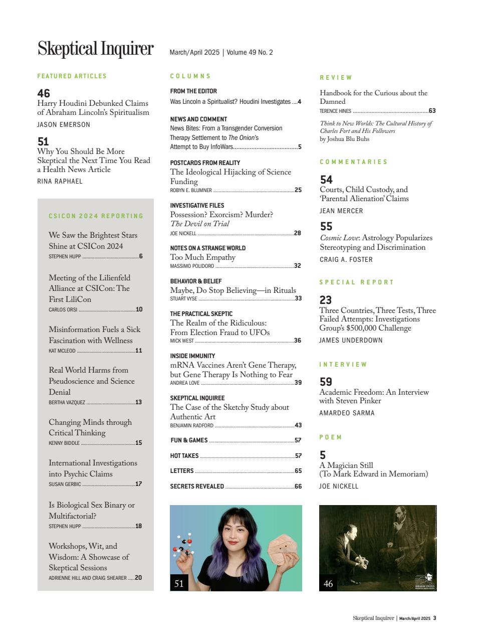 Skeptical Inquirer Preview Pages