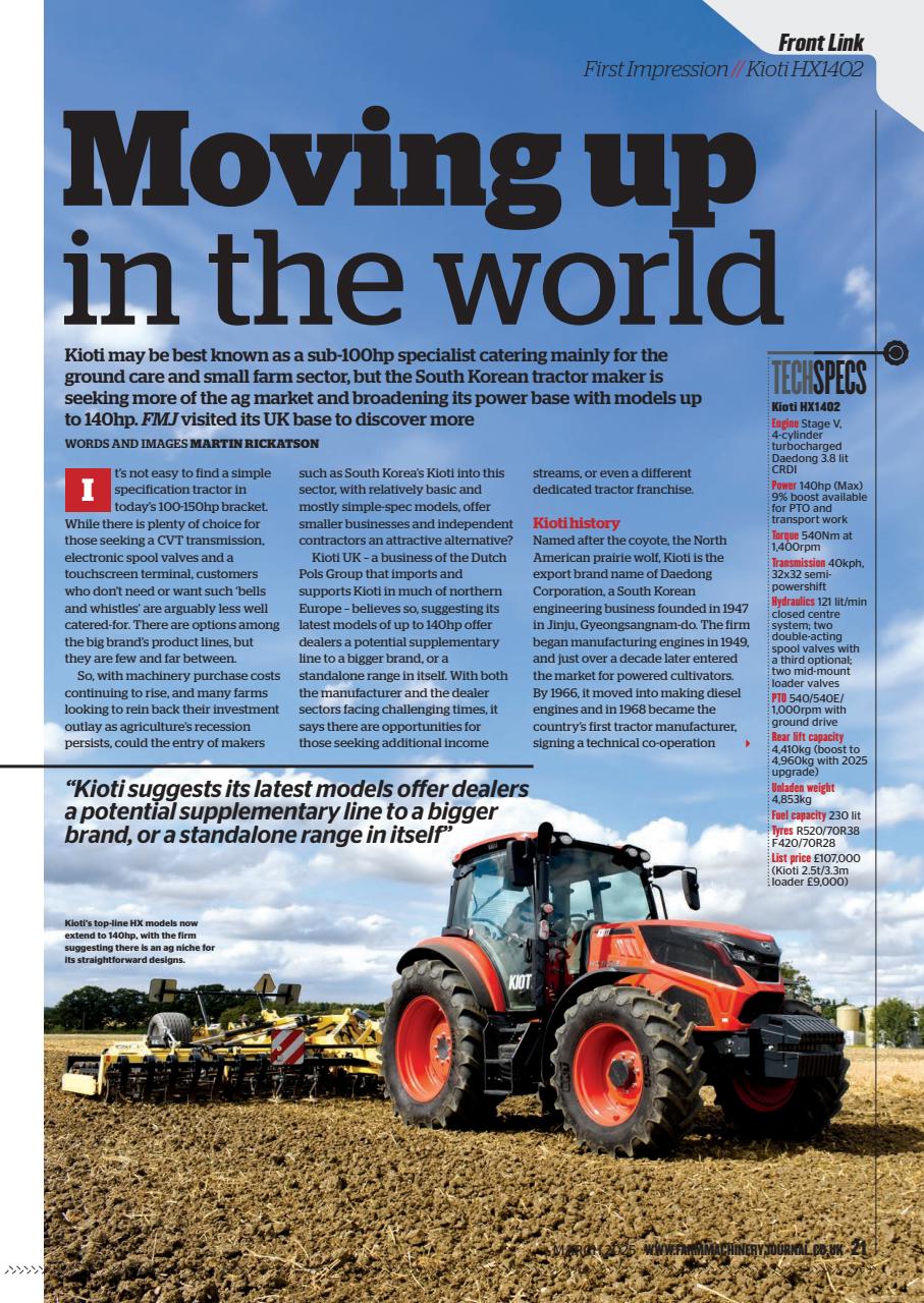 Farm Machinery Journal Preview Pages