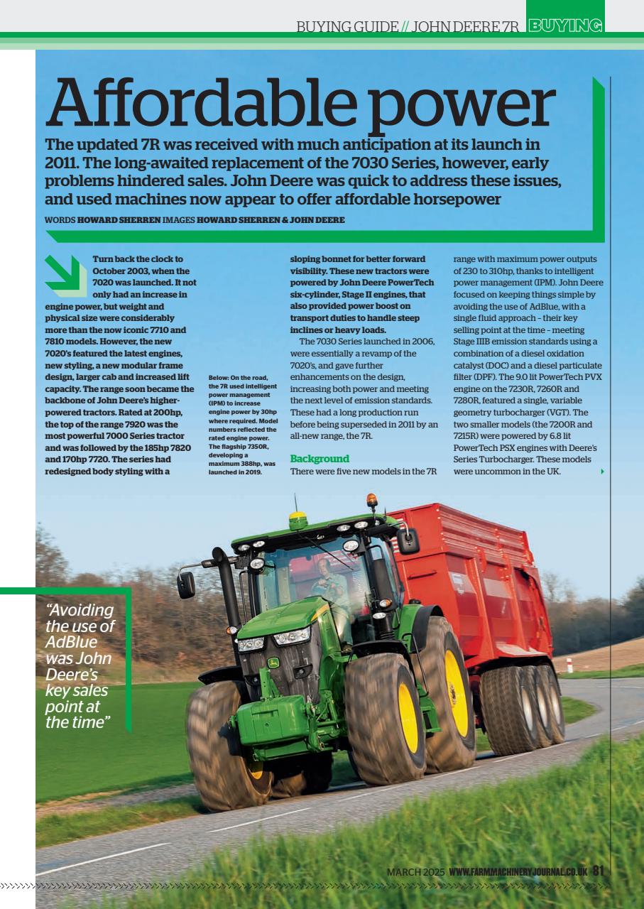 Farm Machinery Journal Preview Pages